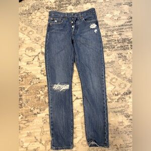 LEVI 501 skinny jeans .